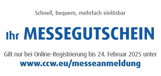 Freikarten für die CCW 2025 / Und wir sind auch dabei!