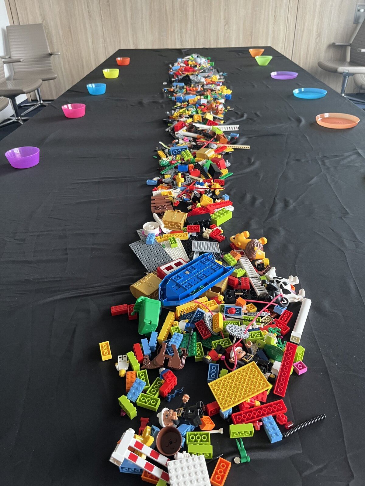 Aufbau für eine Lego® Serious Play®-Übung